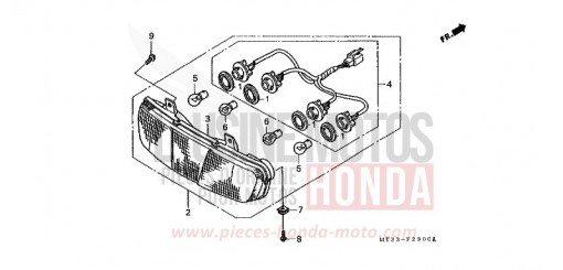 REAR COMBINATION LIGHT ST1100AN de 1992